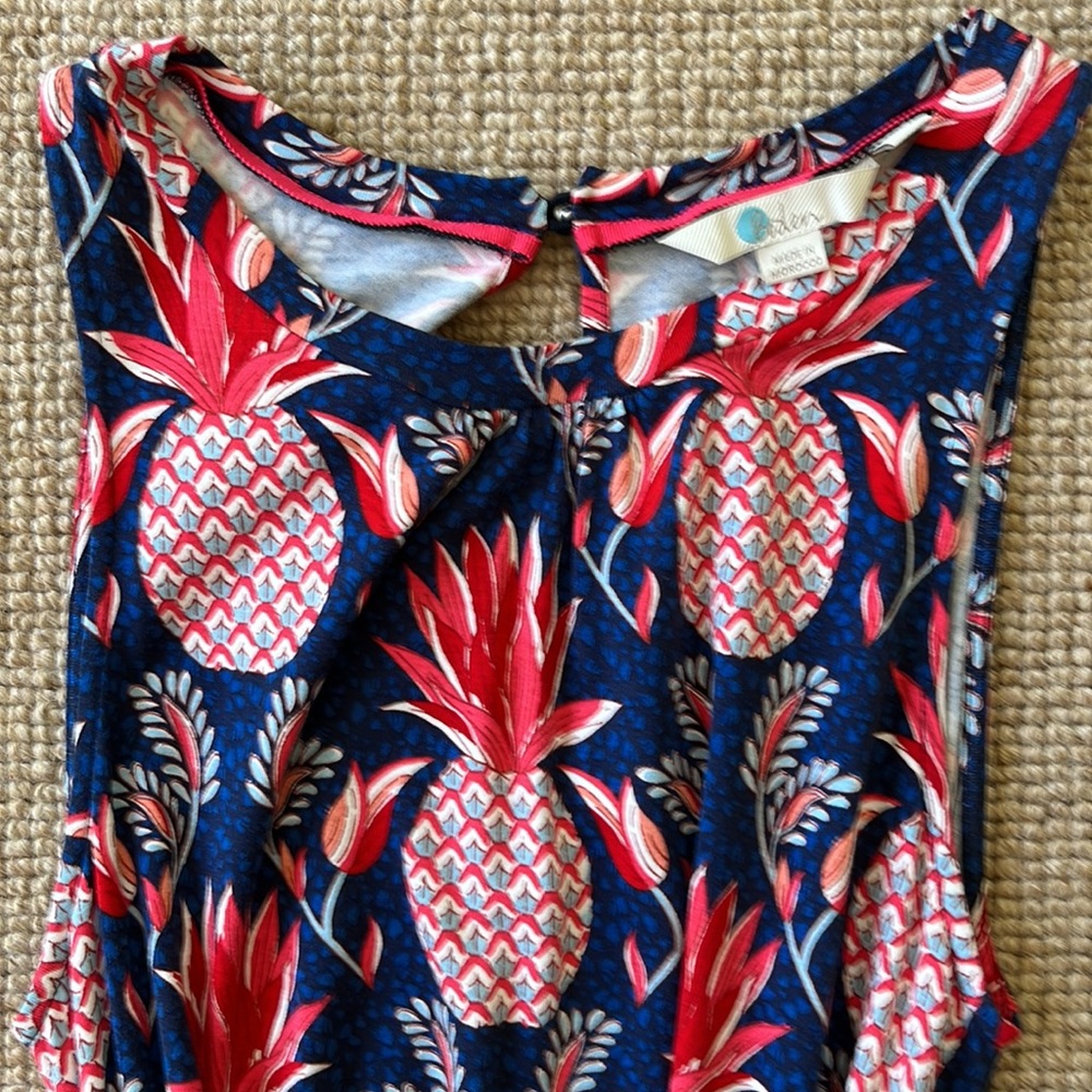 Boden pineapple 🍍 maxi dress sz US 4